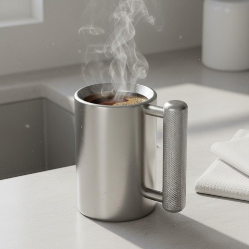 Dumbbell mug rust coatingless - mug, rust-coatingless