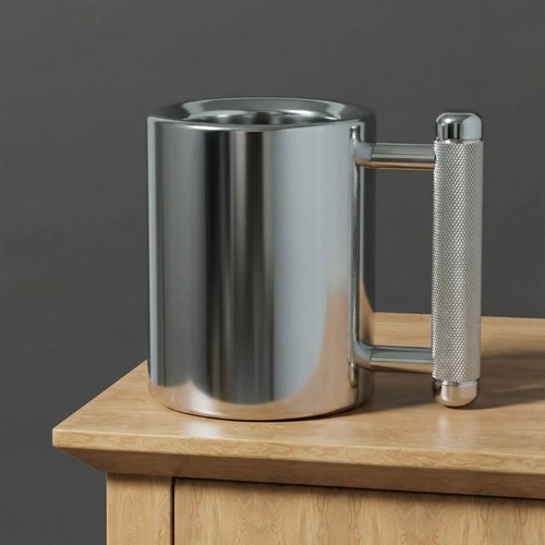 Dumbbell mug rust coatingless - mug, rust-coatingless